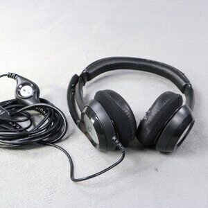 Logitech USB Headset With Mic On-Ear PC Laptop Headphones Volume Control Black